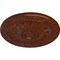 Ekena Millwork Lunel Ceiling Medallion (Canopies up to 3 3/4"), 20 1/4"OD x 1 1/2"P, Burnished Mahogany Crackle CM20LUBMC - alternate 3